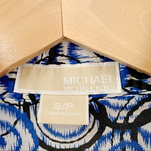 Michael Kors Cotton Patterned Tunic Sz S - Picture 7 of 11